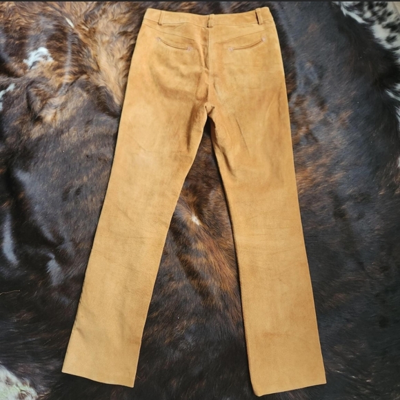 Vintage Y2K Suede Leather Western Pants (28") - Picture 2 of 5